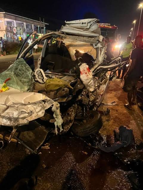 Two dead, three children hurt as bus crashes into school wall after Assin Fosu overtaking accident