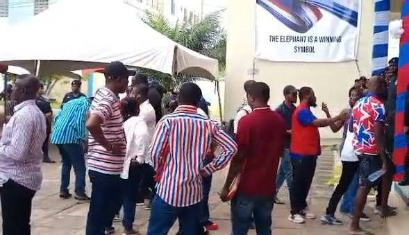 Tension at WAEC Hall as NPP aspirants clash over ballot counting procedure in Greater Accra polls