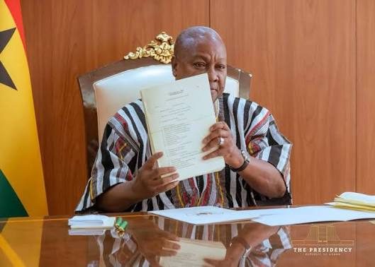 President Mahama signs 10 bills into law, spanning tax reform, prisons decongestion and maritime security