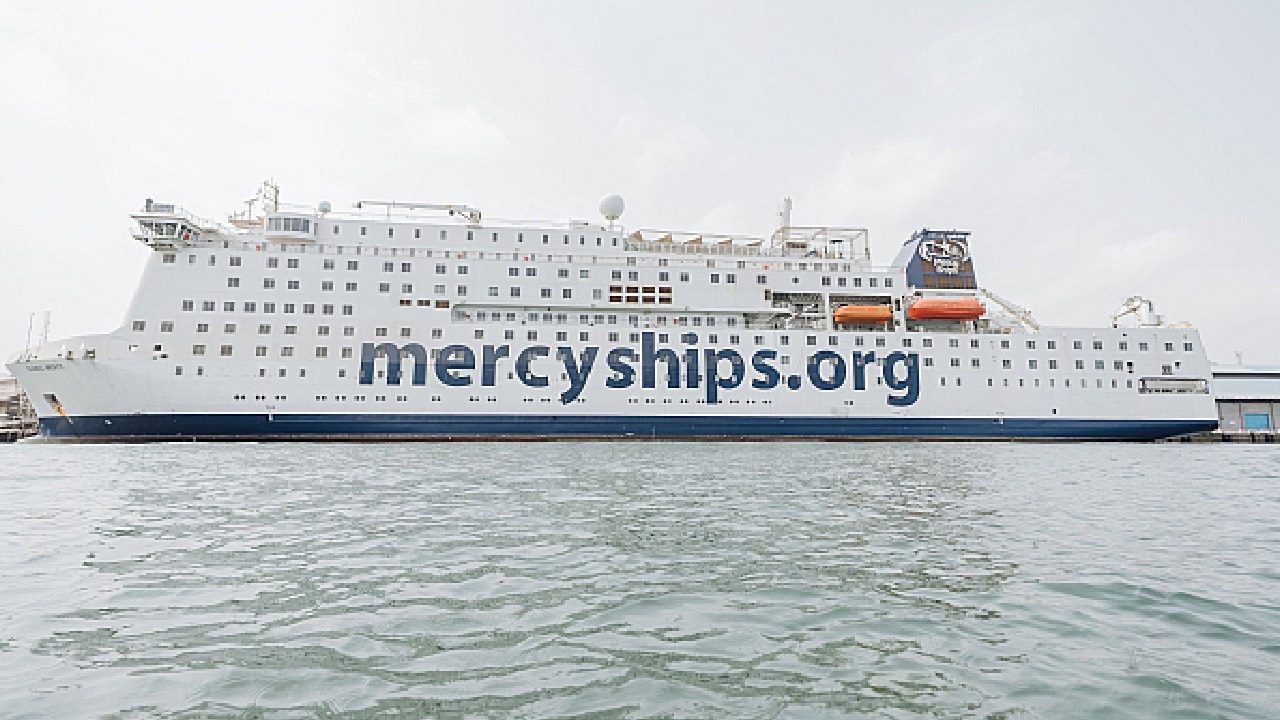 World's largest hospital ship docks at Tema, set to perform up to 2,600 free surgeries