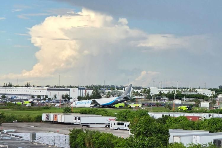 Amazon Cargo Plane Overruns Miami Airport Runway, Five Dead