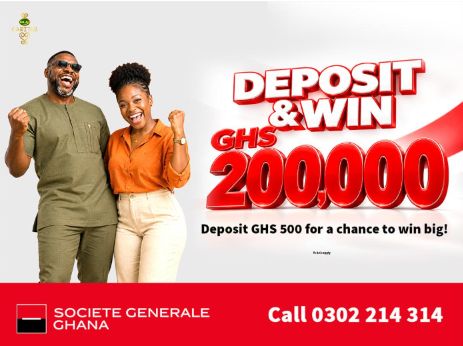 Societe Generale Ghana Launches Deposit and Win Promo with GHS200,000 Cash Prize