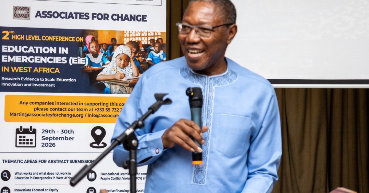 Dr Apaak Urges Evidence‑Based Education Response Amid West Africa Emergencies