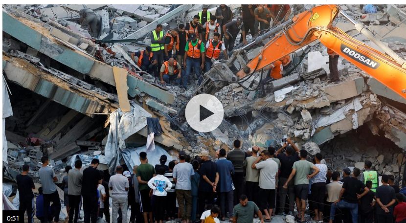 Gaza Building Collapse: 21 Killed, Including Eight Children