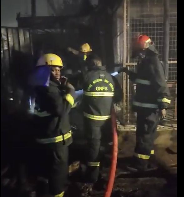GNFS Brings Fire at Teshie Lekma Road Under Control