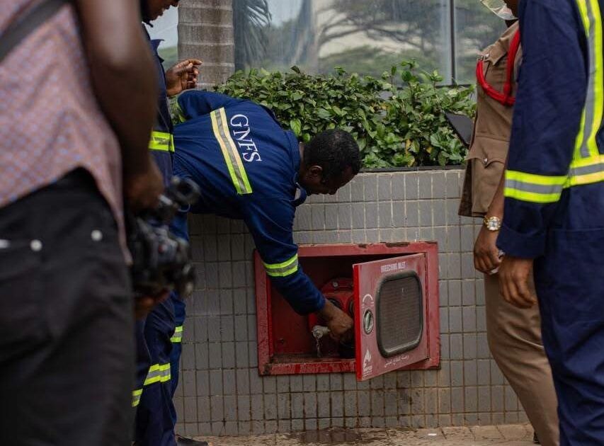 GNFS, GWL Find 23 Faulty Fire Hydrants in Ministries Enclave