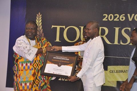 GTA Honours Volta Regional Minister James Gunu for Tourism Leadership