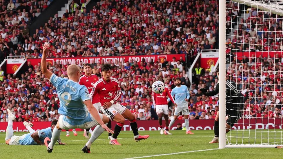 Haaland Scores Winner as City Win Derby with Ten Men