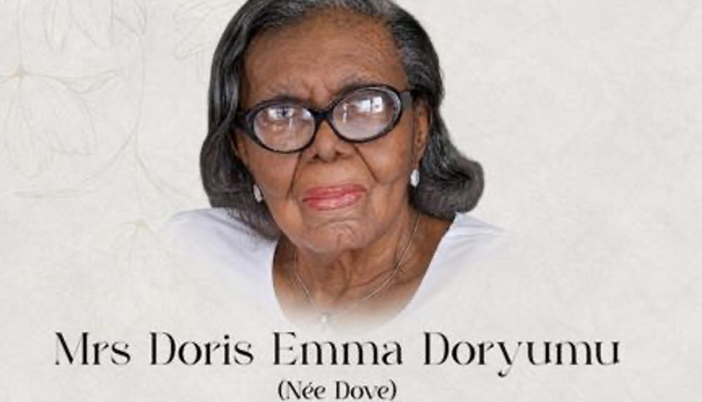 Mrs Doris Emma Doryumu (Nee Dove) Passes Away