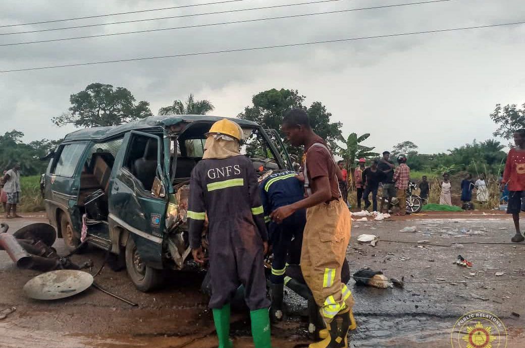 Volta Region: Two Die in Bus‑Tractor Collision on Kpetoe‑Sarakope Road