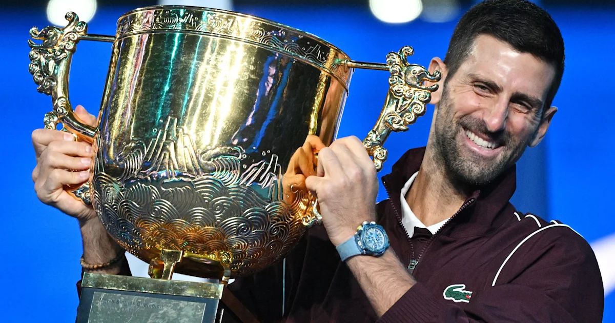 Djokovic Wins 102nd Title After De Minaur Retires in Beijing