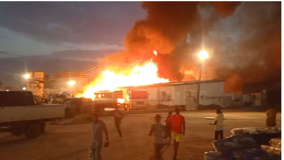 Fire Devastates Quality Foam Mattress Showroom at Sokoban‑Ampayoo, Kumasi