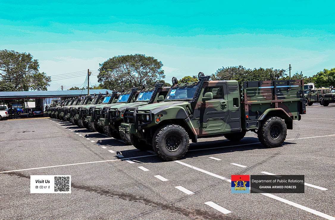 Ghana Armed Forces Receive 45 New Vehicles to Boost Mobility