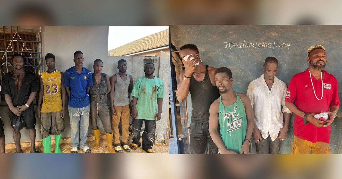 Gbane Mining Site: 16 Arrested, Firearms and Drugs Seized