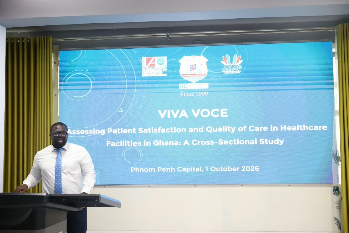 Ghanaian Doctor Completes PhD Defense at Cambodian University
