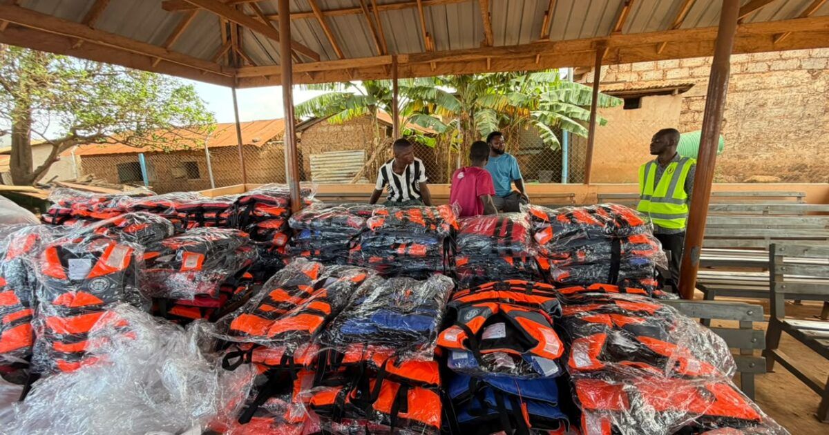 GMA Donates 300 Life Jackets to Boat Operators and Fishers in Dambai