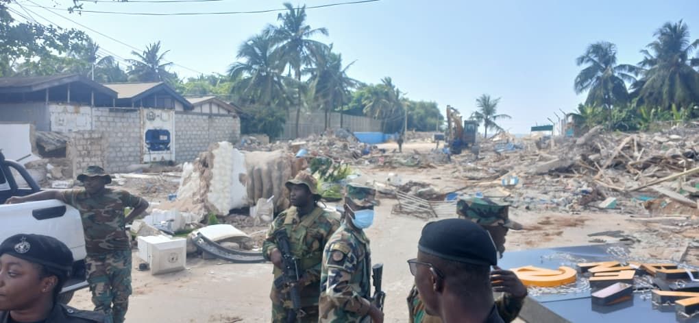 Military Begins Demolition at La Beach Amid MP Protest