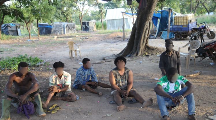 NAIMOS Seizes Six Illegal Miners and Equipment at Wakawaka, Bole District