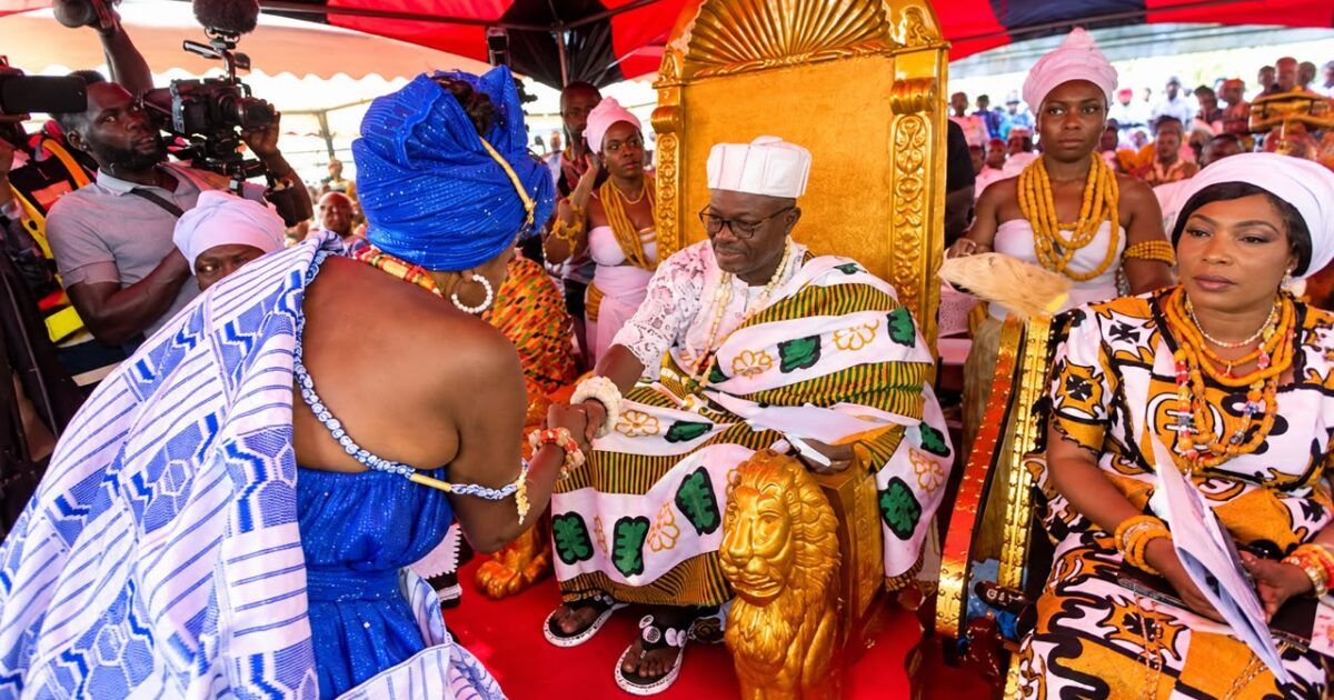 Torgbiga Addo IX Sworn In as Paramount Chief of Klikor Traditional Area