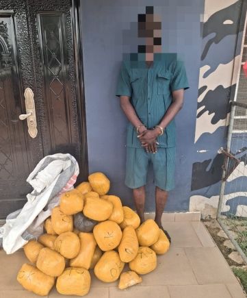 Upper East Police Arrest 36-Year-Old Man with 38 Parcels of Suspected Cannabis