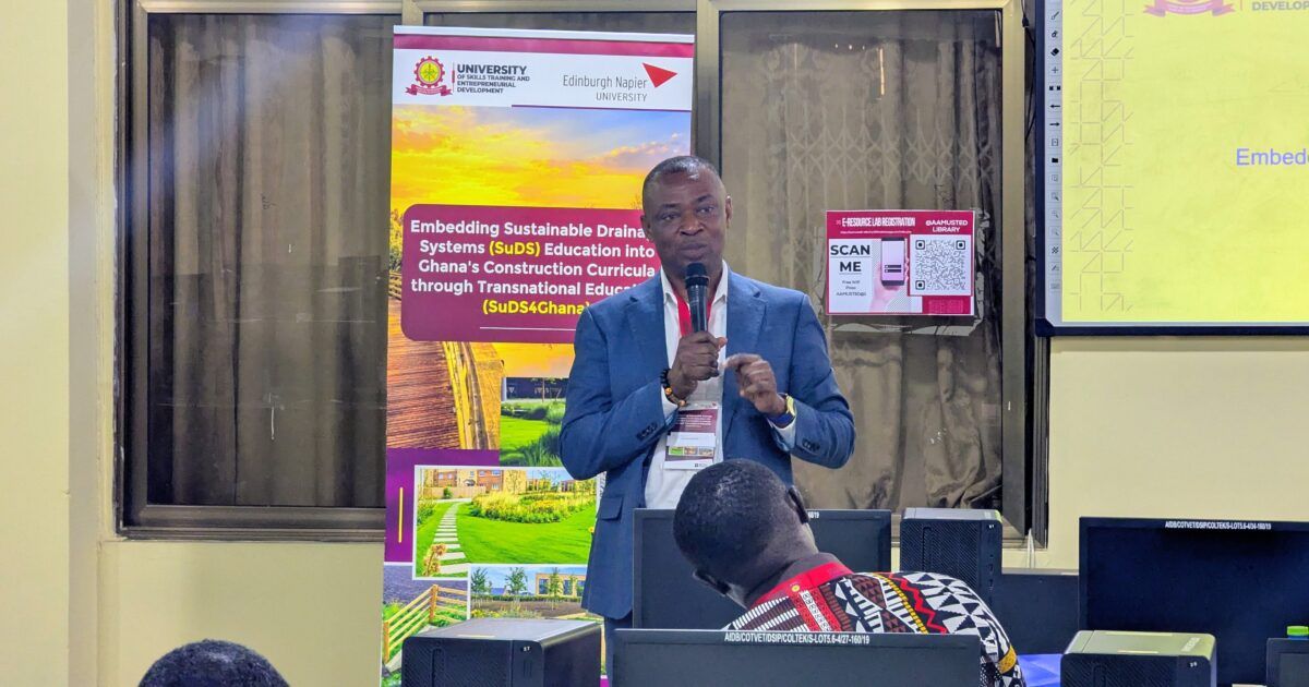 USTED Professor Calls for Ghana‑Backed Research into Locally Suited Drainage Solutions