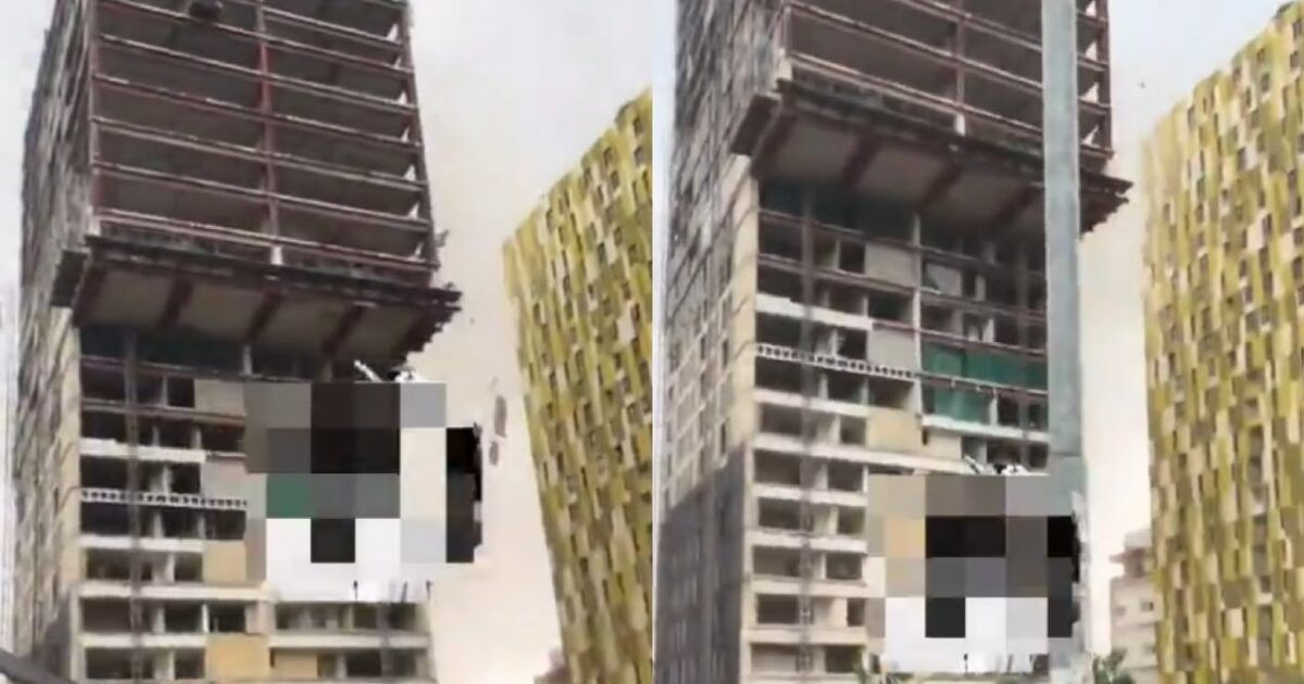 Villaggio Apartment Building Parts Fall in Accra During Heavy Winds