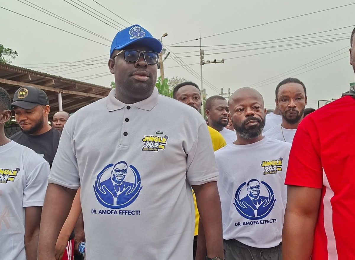 Walk With Dr. Amofa Draws Hundreds in Asante Mampong for Health and Wellness